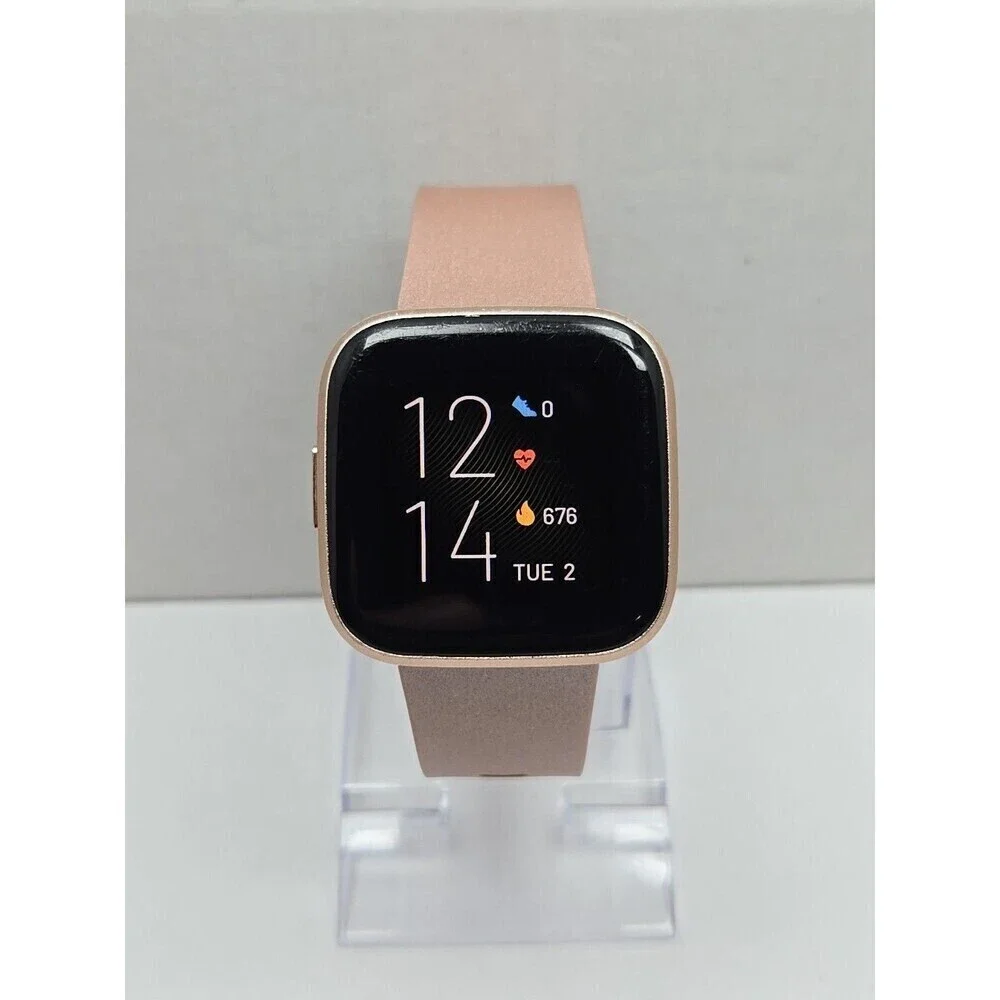 Fitbit Versa 2 Smartwatch Pink 40mm Alexa WR50M Always On Display No Charger